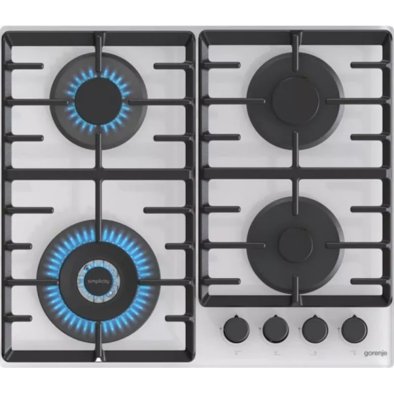 Gorenje GTW642SYW valge sisseehitatav 60 cm gaasipliit 4 keedutsooniga