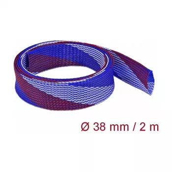 kaabel Sleeve DeLOCK 20756 Blue Red Valge