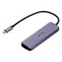 USB-hub Unitek P5+ — 5 porti (4 × USB 3.2 Gen 2 Type-A), USB 3.2 Gen 1 host, 5 Gbit/s, 10 W PD, alumiinium, hall