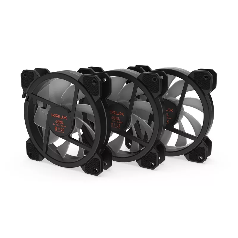 KRUX Lunar 120 ARGB 3-osaline korpuse ventilaatorite komplekt