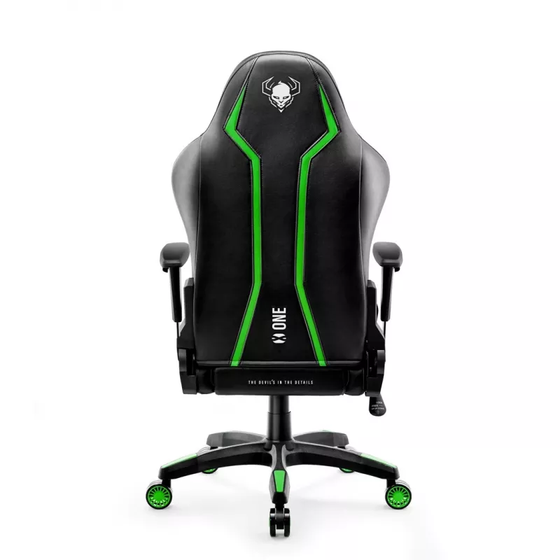 Diablo X-One 2.0 Normal Size Gaming chair Must, roheline