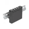 DELOCK Mini töölaua RJ45 4-pordiline Cat.6A varjestatud patch-paneel must, metall, 90×22×93 mm
