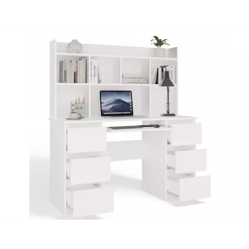 KUBA Kirjutuslaud komplekt + Extension Piece, valge