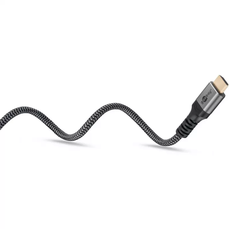 Plus High-Speed-HDMI-Kabel mit Ethernet, 4K @ 60Hz grau, 0,5 Meter