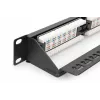Digitus CAT 6 patch panel, varjestamata DN-91624U-CR