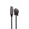 Video kaabli adapter Gembird CC-DPM-DVIM-4K-6 — DisplayPort DVI-le, 1,8 m, 4K, must