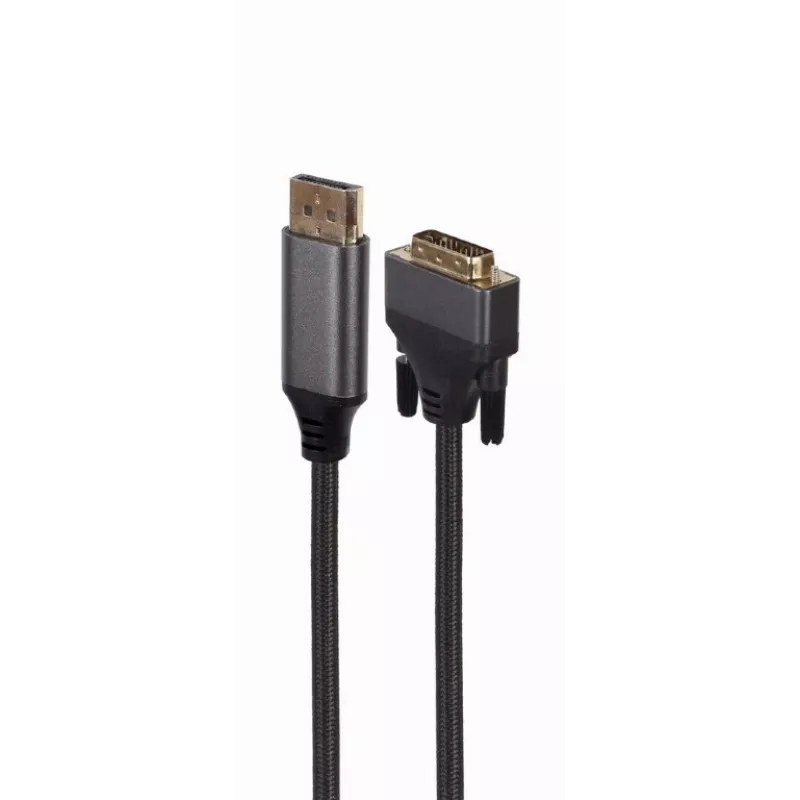 Video kaabli adapter Gembird CC-DPM-DVIM-4K-6 — DisplayPort DVI-le, 1,8 m, 4K, must