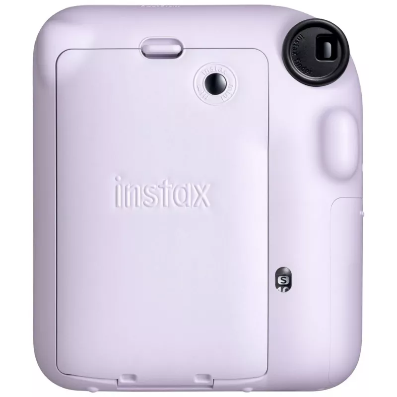Kiirkaamera Fujifilm Instax Mini 12 lilla — pilt 86×54 mm, film 62×46 mm, 60 mm fookuskaugus