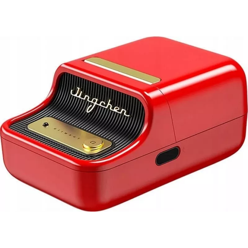 Sildiprinter NIIMBOT B21S punane — kompaktne termoprinter Bluetoothiga, 50 mm prindilaius, 60 mm/s, 1200 mAh aku