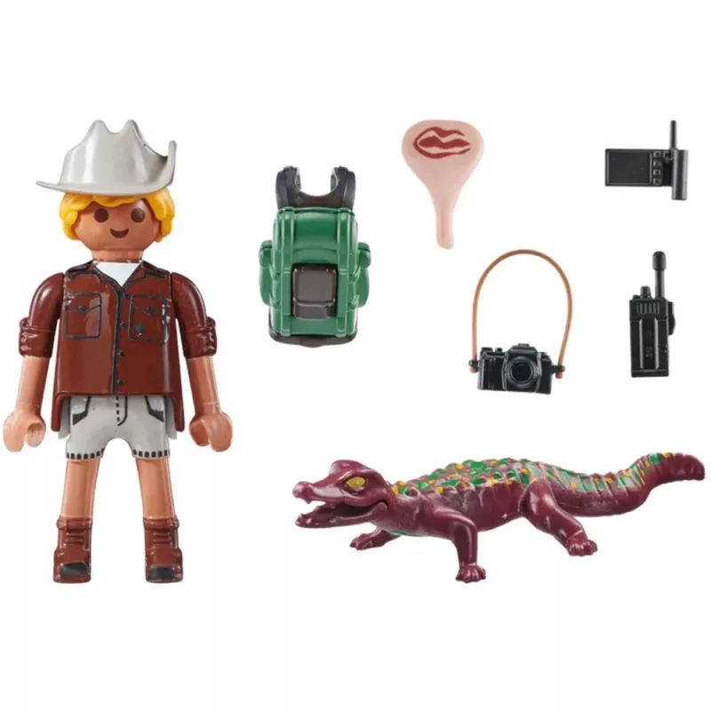 Playmobil Special Plus Researcher with Young Caiman Playset