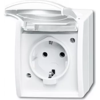 Busch Jaeger 2083-0-0831 pistikupesa CEE 7/3 valge (2083-0-0831)