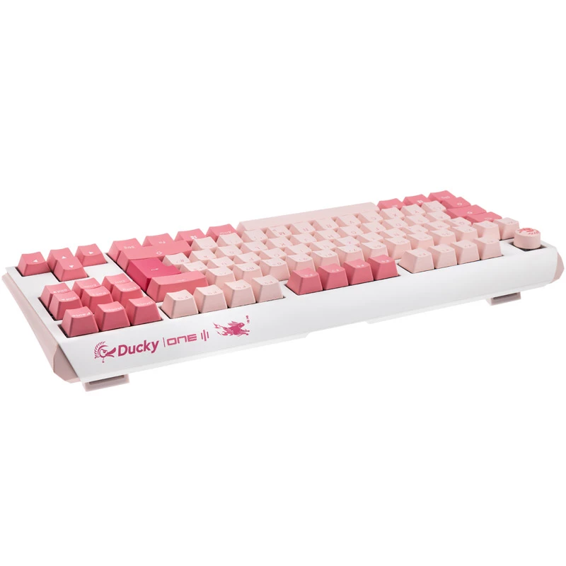 Ducky One 3 TKL klaviatuur Mängimine USB QWERTZ Saksa Roosa
