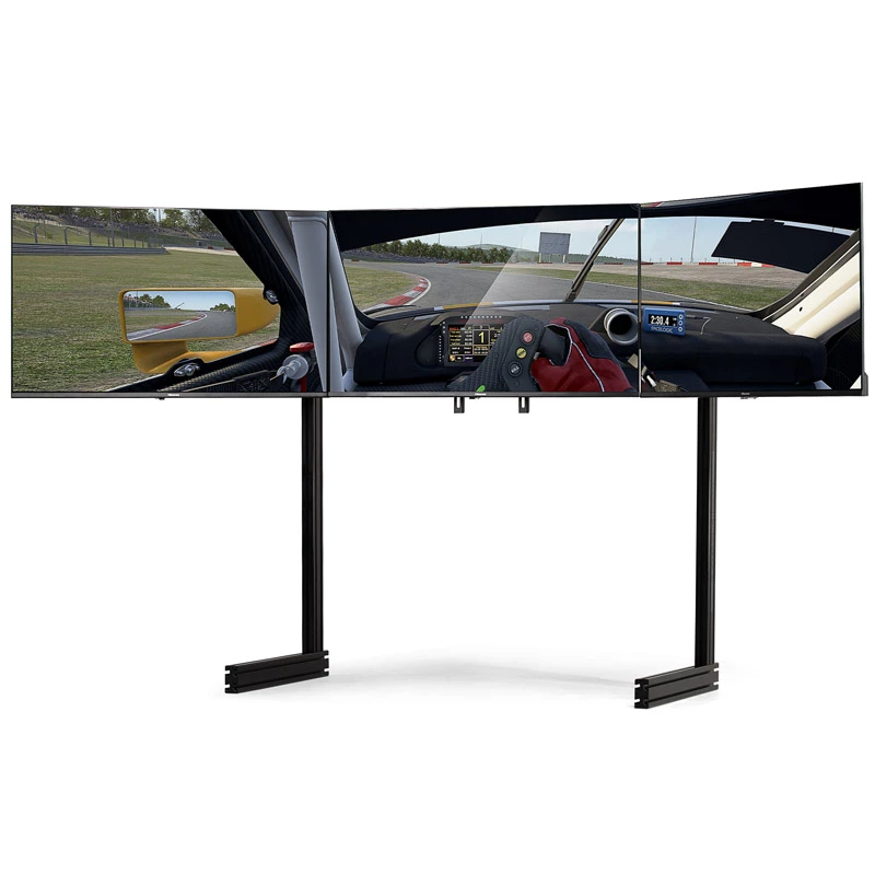 Next Level Racing Elite kolmekordse monitori aluse lisakomplekt – must versioon