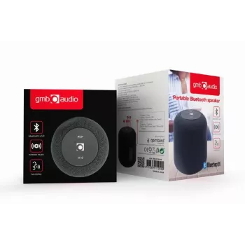 Mono kaasaskantav kõlar Gembird SPK-BT-15-BK — 5 W RMS, Bluetooth, MicroSD, 1200 mAh, must