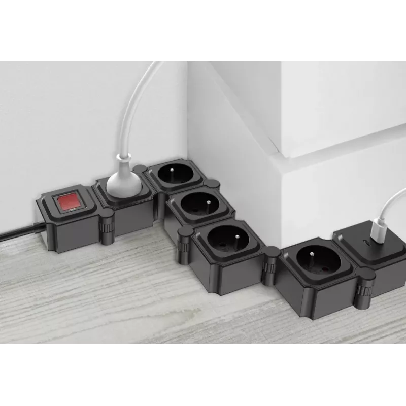 Pikendusjuhe TB Energy Power Strip 1.5 m — 1,5 m kaabel, mitu pistikupesa