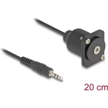 Audio Kaabel DeLOCK 88150 3,5 mm Isane Ema 0,2 m Must