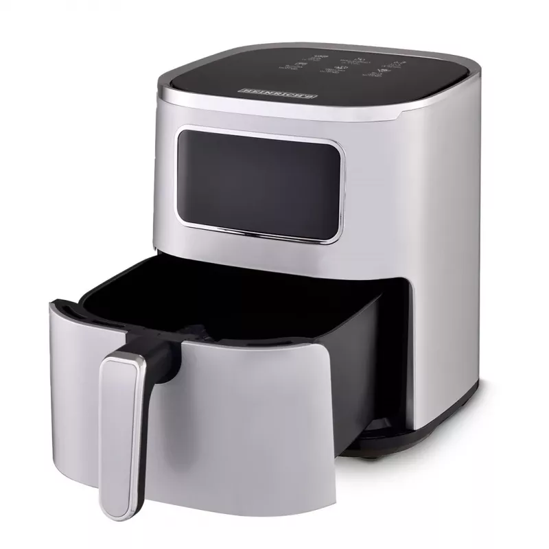 Hot air fryer HEINRICH'S HFR 8216 — 5 L, 1450 W, touch control, LED display, silver, stand-alone