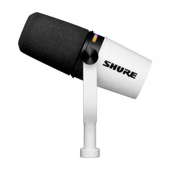 Shure MV7+-W - kõnepuldi/vokaalmikrofon XLR/USB-C pistikuga, valge