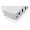 DIN-liistule paigaldatav fiiberoptiline jätkujaotur DIGITUS DN-96894 — nurga all, 6 SC SX / LC DX, alumiinium, hall