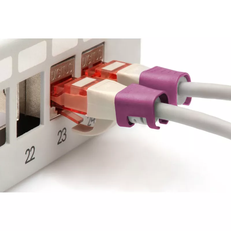 Digitus A-CC-MG Etherneti ühenduskaabli klambrid magenta