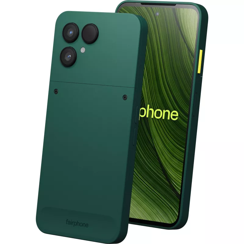 Fairphone The (Gen 6) 16 cm (6.31) Dual SIM Android 15 5G USB Type-C 8 GB 256 GB 4415 mAh Roheline