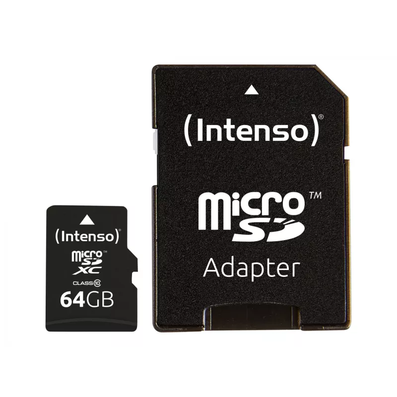MicroSD-kaart Intenso 64GB MicroSDXC Class 10
