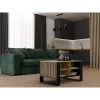 Kohvilaud pealispind e-pood STOLIK KAWOWY ŁAWA MODERN 4P õhuke Dąb Artisan / must frezy