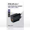 Toiteadapter QOLTEC 52377 GaN 30W väljund 5–20V kaasaskantavatele seadmetele