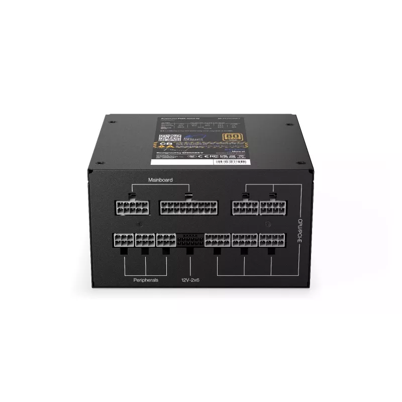 Toiteplokk Endorfy Supremo FM6 1000W, 80 PLUS Gold, ATX 3.1, modulaarne, must