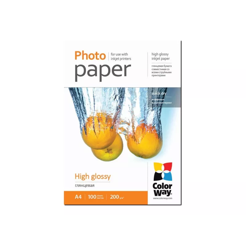 Photo Paper Gloss Colorway PG200100A4 A4 Valge