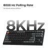 Mehaaniline klaviatuur Keychron V3 Ultra 8K — QWERTY, Bluetooth ja juhtmega, RGB, must