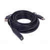 UNITEK Y-278 USB-kaabel USB 2.0 10 m 2 x USB A USB A Must