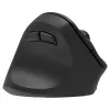 Ergonoomiline vasakukäeline juhtmevaba hiir, kahe juhtmevaba + BT akuga
