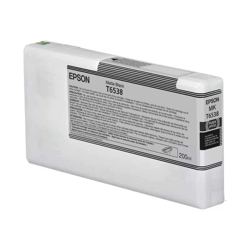 Tindikassett Epson C13T65380N mattmust 200 ml originaal üksikpakend
