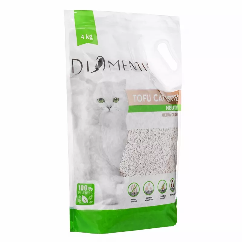 DIAMENTIQ Tofu Neutral Ultra klompuv - taimne allapanu - 4kg