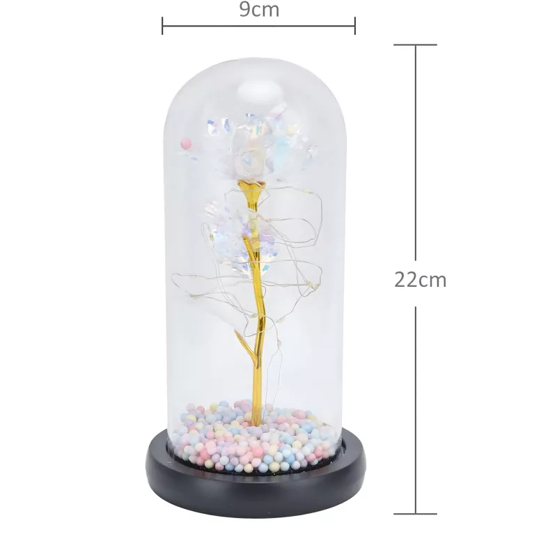 Igavene roos klaasis Extralink Home, valge LED-valgus