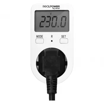 Energiakulu mõõtur AC RealPower EM-1 LCD ekraan 16A