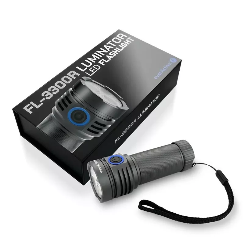 LED taskulamp everActive LUMINATO R FL-3300R — 3300 luumenit, laetav