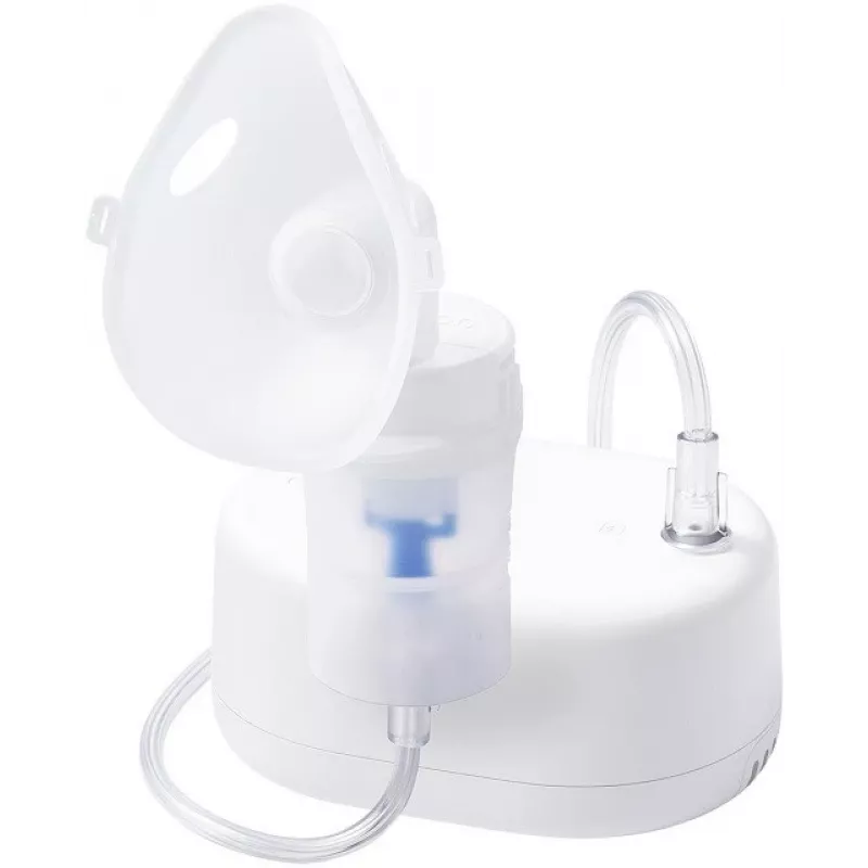 Kompressornebulisaator Omron NE-C810 (NE-810) kaasaskantav, 0.35 ml/min nebulisatsioon, 53 dB, 100 cm õhutoru, sisaldab maske ja huulikut