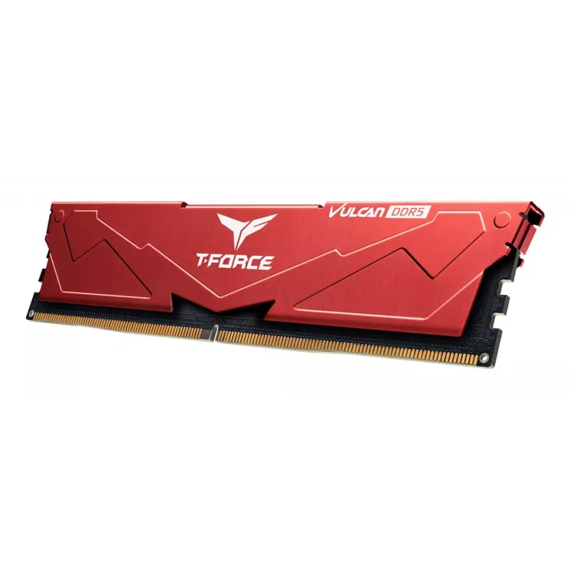 Team Group VULCAN FLRD532G6000HC30DC01, 32 GB, 2 x 16 GB, DDR5, 6000 MHz, 288-pin DIMM, punane