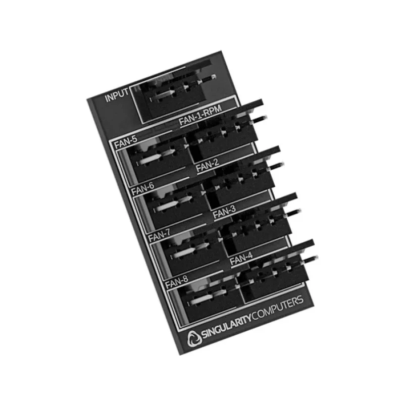 Fan-hub Singularity Fan-Node 2x4 SC-PWM-N-2x4 — PWM-jaotur 2×4-pin ventilaatoritele
