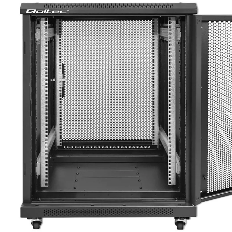 19-tolline rack-kapp QOLTEC 54519 15U — võrgu-/serverikapp, 15U kõrgus, 19-tolline paigaldus