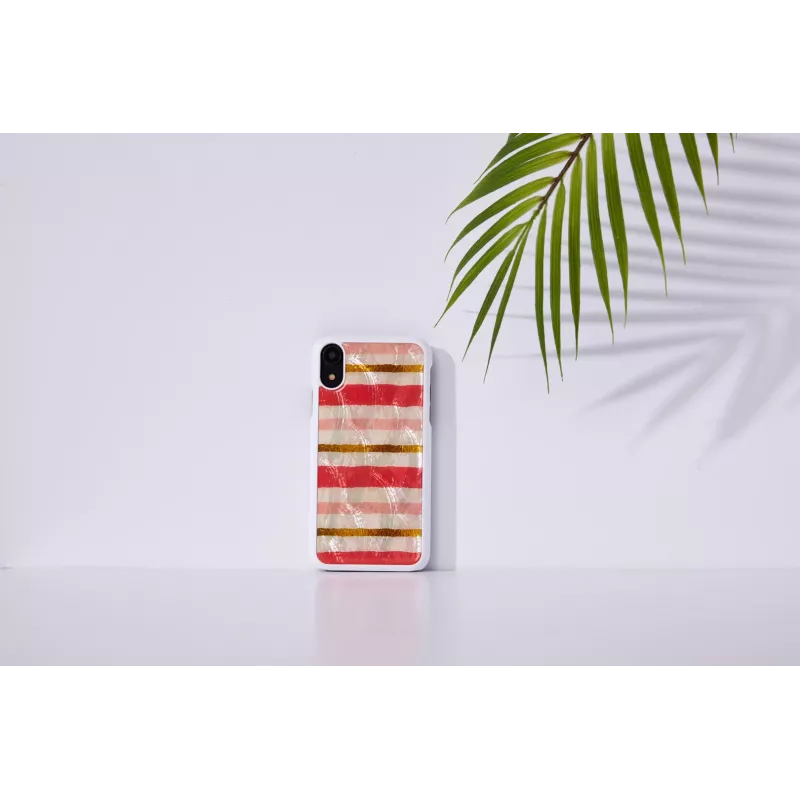 Kaitsev nutitelefoni ümbris iKins iPhone XR-ile — Short Cake disain, valge
