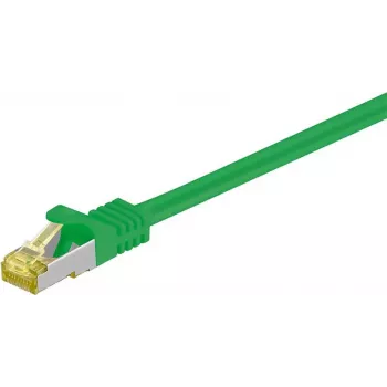 Wentronic goobay - Patch-Cable - RJ-45 (M) to RJ-45 (M) - 30 m - SFTP, PiMF -Cat.7 toorkaabel - Halogen-Free, Moulded - Green (91676)