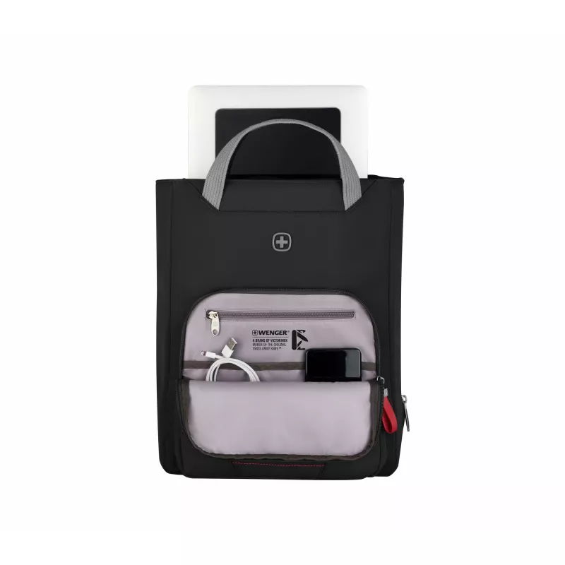 Naiste ümbris Wenger SwissGear Motion Vertical Tote 39,6 cm 15,6 tolli must