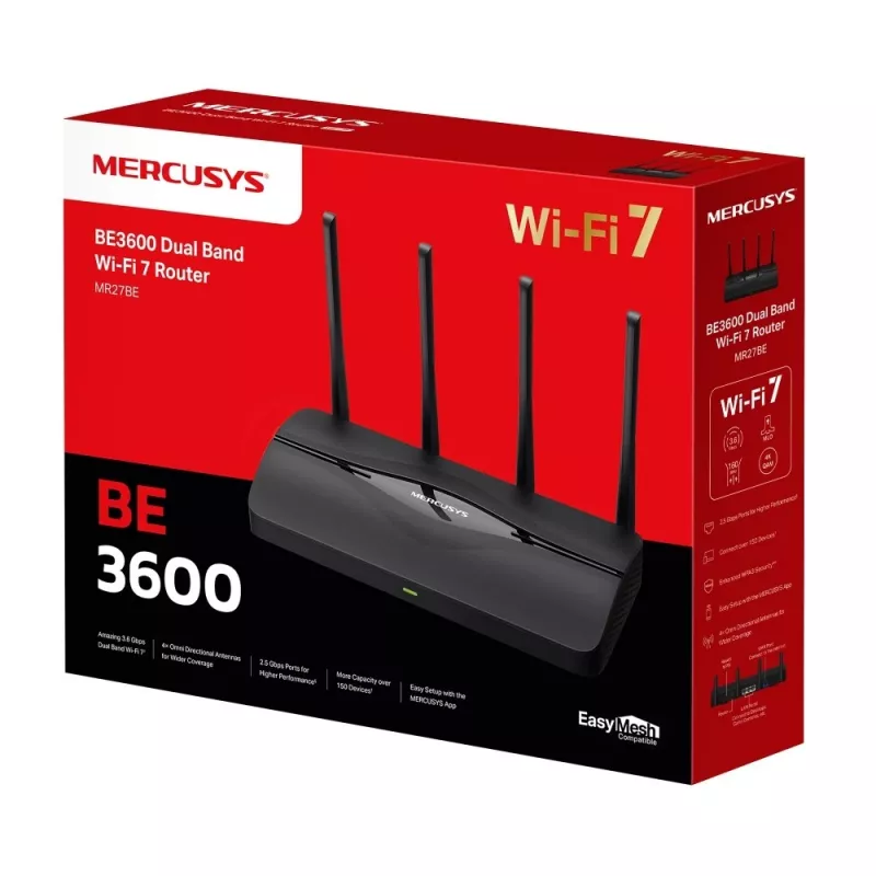 Mercusys BE3600 kaheribaline Wi-Fi 7 ruuter