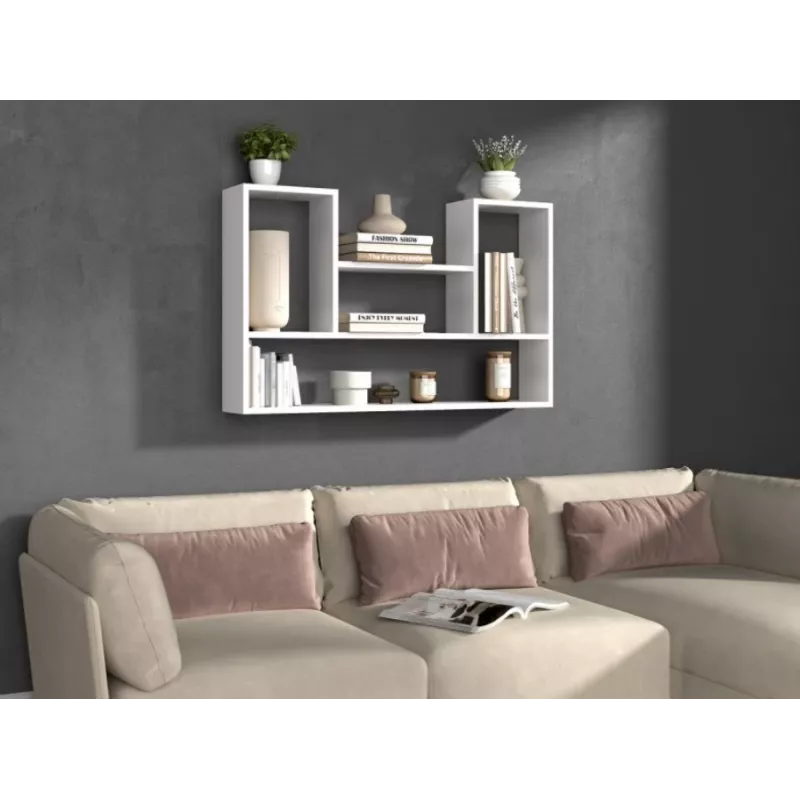 BILBAO 4P hanging rack 100x16x60 cm, Valge