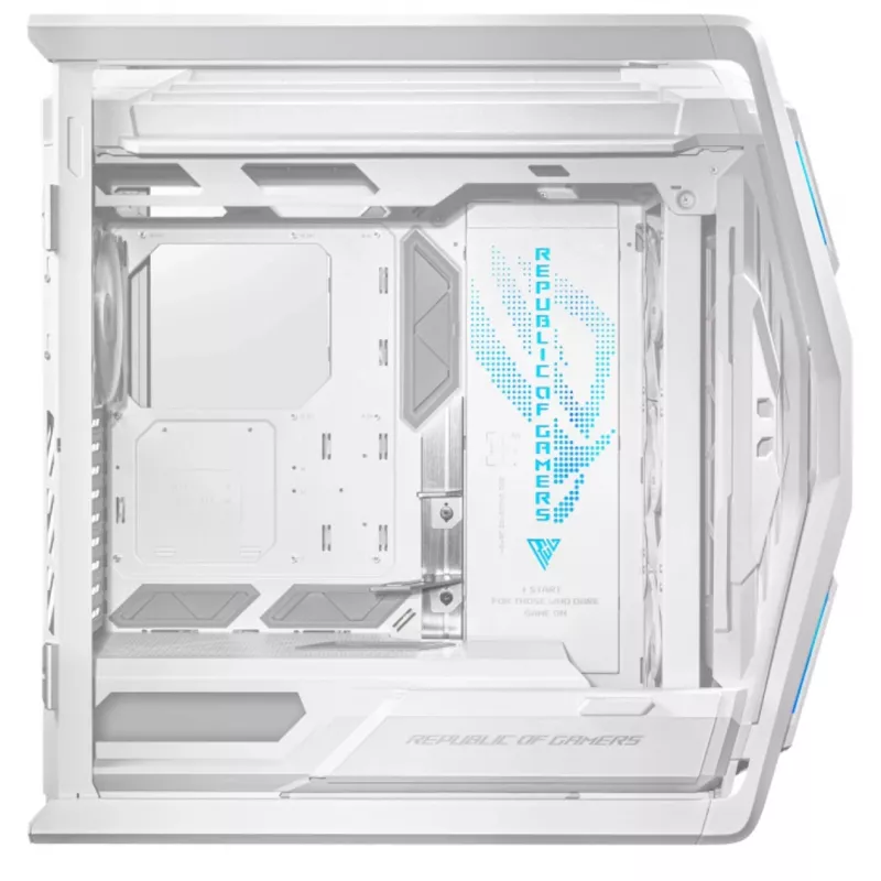 ASUS ROG GR701 Hyperion White, PC, Valge, ATX, EATX, micro ATX, Mini-ITX, Alumiinium, Multi, Esipaneel