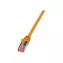 Võrgukaabel LogiLink 1,5m Cat.6 RJ-45 S/FTP oranž