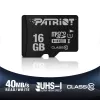 MicroSDHC mälukaart PATRIOT PSF16GMDC10 — 16 GB, Class 10, UHS-I (U1), 80 MB/s, must
